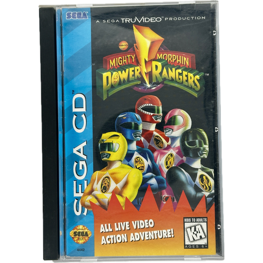 Mighty Morphin Power Rangers Sega CD 1995 CIB w Registration Card